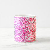 Tasse de conception d'art de couleur de formes de (Centre)