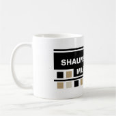 Tasse de conception de carré de coutume (Gauche)