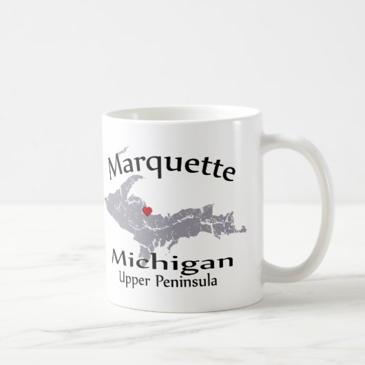 Tasse de conception de carte de coeur de Marquette (Droite)