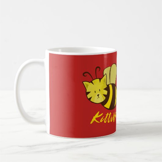 Tasse de conception de chat d'abeille de Kitti (Gauche)