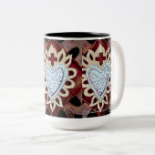 Tasse de conception de coeur de Milagro (Devant droit)