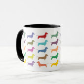 Tasse de confettis de teckel (Devant gauche)