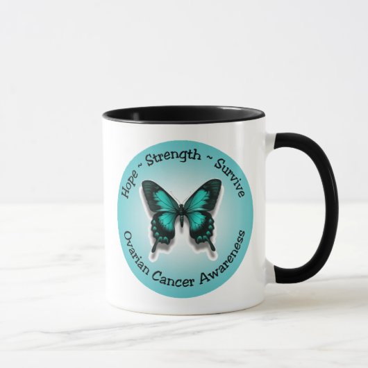 Tasse de conscience de cancer ovarien (Droite)