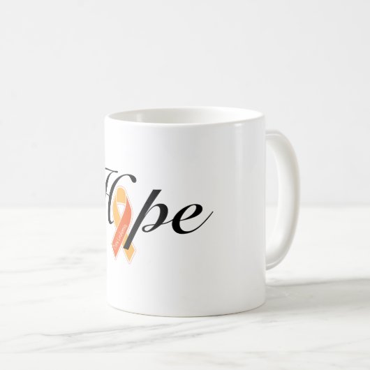 Tasse de conscience de leucémie de traitement (Devant droit)