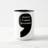 Tasse de conscience de virgule d'Oxford (Centre)
