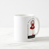 Tasse de considérant de danse de petite fille (Devant droit)