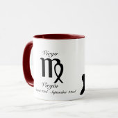 Tasse de constellation de Vierge/zodiaque (Devant gauche)