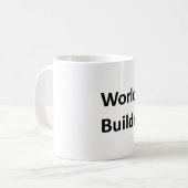 Tasse "de constructeur du monde" pour un auteur (Devant gauche)