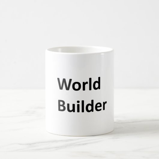 Tasse "de constructeur du monde" pour un auteur (Centre)