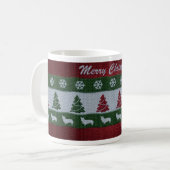 Tasse de corgi de Joyeux Noël (Devant gauche)