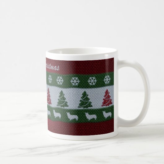 Tasse de corgi de Joyeux Noël (Droite)