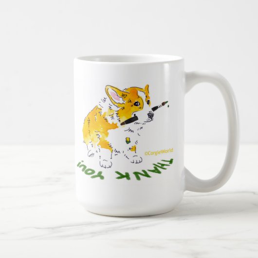Tasse de corgi de Merci (Droite)