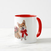 Tasse "de corgi de Noël" (Devant droit)