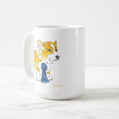 Tasse de corgi de ruban bleu (Devant gauche)
