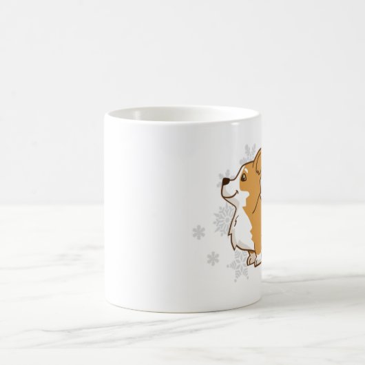 Tasse de corgi d'hiver (Centre)