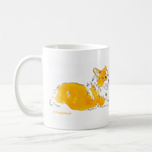 Tasse de Corgis de vol (Gauche)