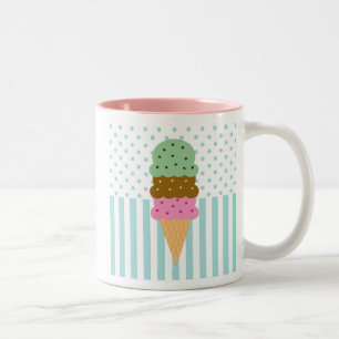 Tasse de cornet de crème glacée