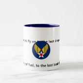 Tasse de corps d'air d'armée avec la citation et (Centre)