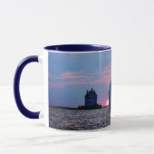 Tasse de coucher du soleil de 3 voiliers (Gauche)