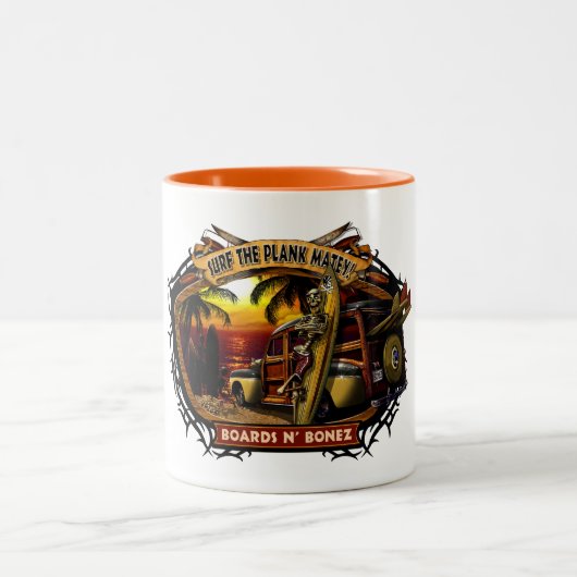 Tasse de coucher du soleil de Davey Bonez Woody (Centre)