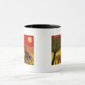 Tasse de coucher du soleil de jungle (Centre)