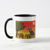 Tasse de coucher du soleil de jungle (Gauche)