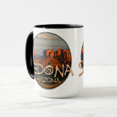 Tasse de coucher du soleil de Sedona Arizona (Devant gauche)