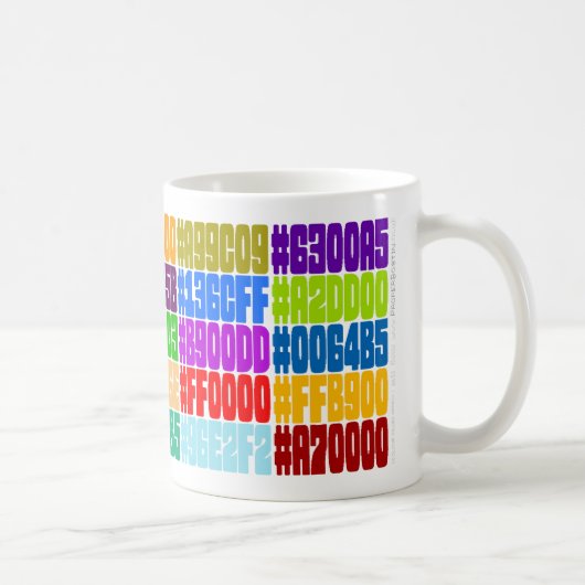 Tasse de couleur de HTML. (Spéc. de couleur de (Droite)