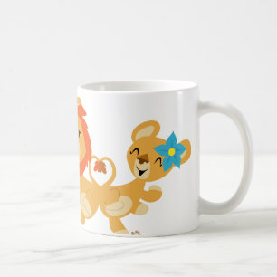 Tasse de couples de lion de danse