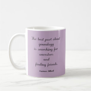Tasse de coutume de citation de généalogie