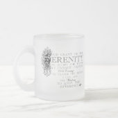Tasse de coutume de prière de sérénité (Gauche)
