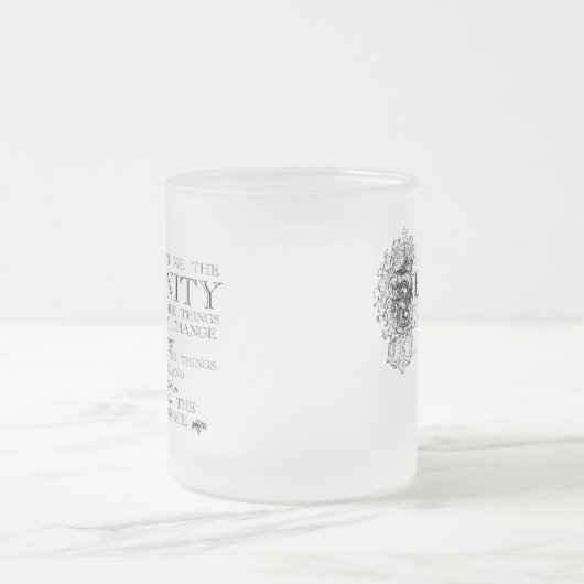 Tasse de coutume de prière de sérénité (Centre)