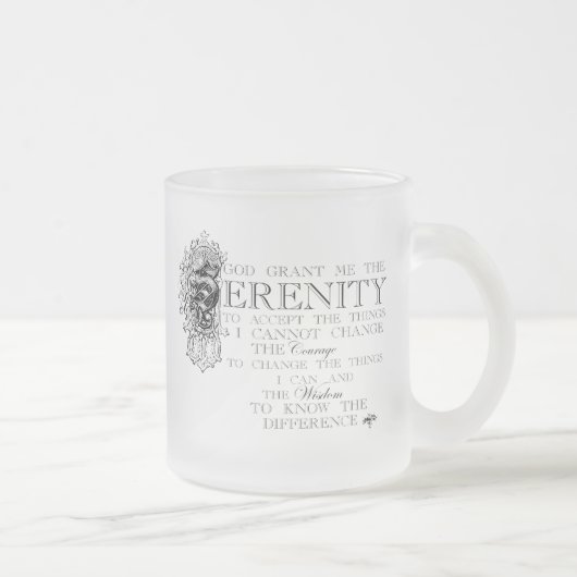 Tasse de coutume de prière de sérénité (Droit)