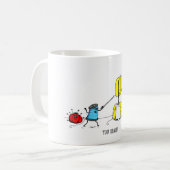Tasse de couture de bande dessinée d'humour (Devant gauche)