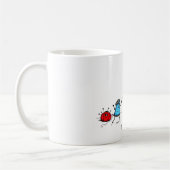 Tasse de couture de bande dessinée d'humour (Gauche)