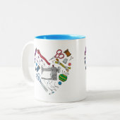 Tasse de couture de coeur d'outils (Devant gauche)