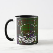 Tasse de crâne de tartan d'Adams (Gauche)