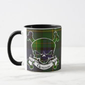 Tasse de crâne de tartan de Gordon (Gauche)