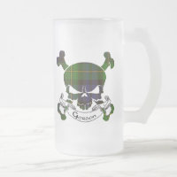Tasse de crâne de tartan de Gordon