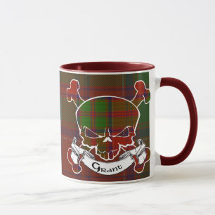 Tasse de crâne de tartan de Grant