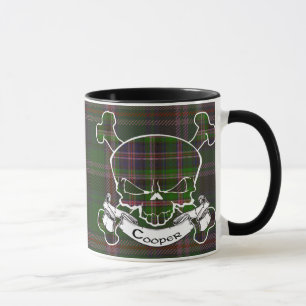 Tasse de crâne de tartan de tonnelier