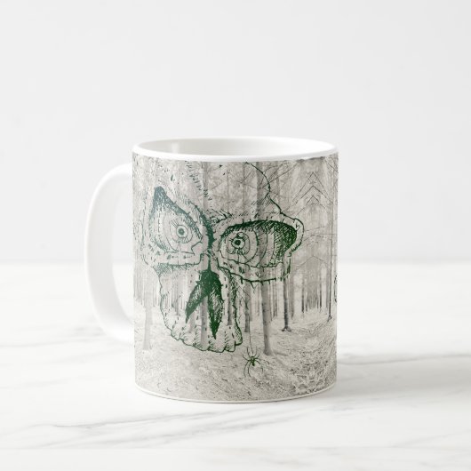 Tasse de crâne et de forêt (Devant gauche)