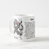 Tasse de crête de famille de Blair (Devant gauche)