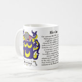 Tasse de crête de famille de Blevins (Devant gauche)