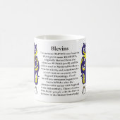 Tasse de crête de famille de Blevins (Centre)