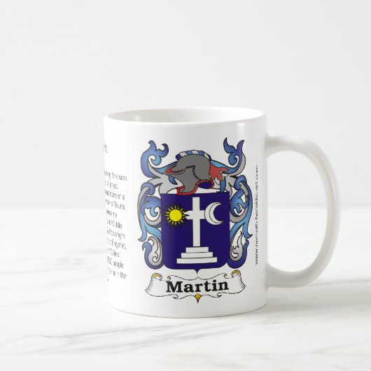 Tasse de crête de famille de Martin (Droite)
