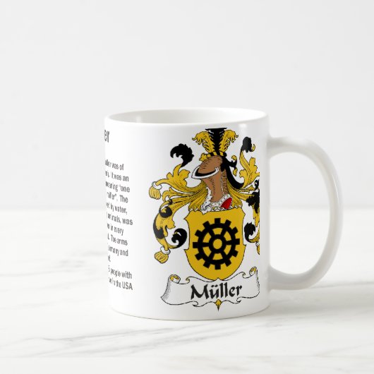 Tasse de crête de famille de Muller (Droite)