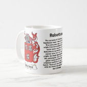 Tasse de crête de famille de Robertson (Devant gauche)