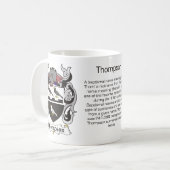 Tasse de crête de famille de Thompson (Devant gauche)