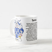 Tasse de crête de famille de Torres (Devant gauche)